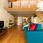 Industrial Design Loft With Outdoor Living Terrace