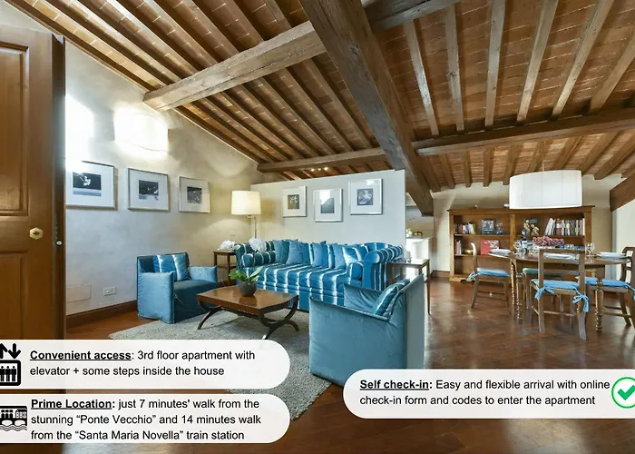 Tiepolo Romantic Penthouse In The Oltrarno