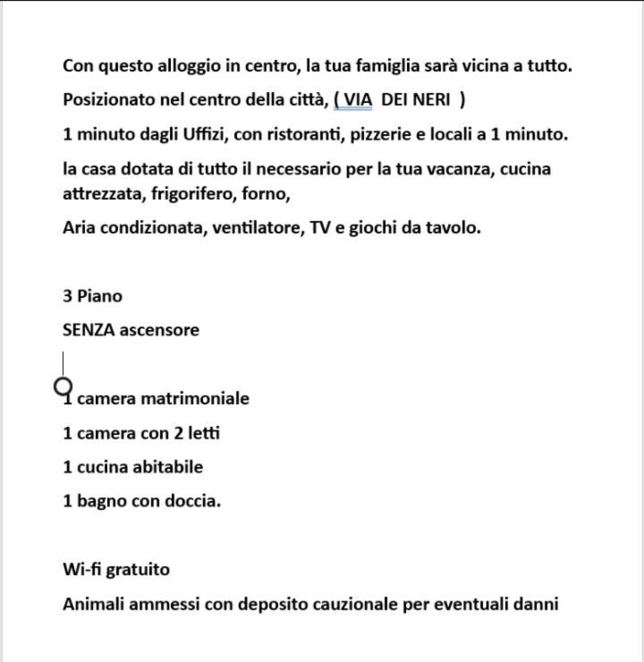 Appartamento De' Neri Firenze