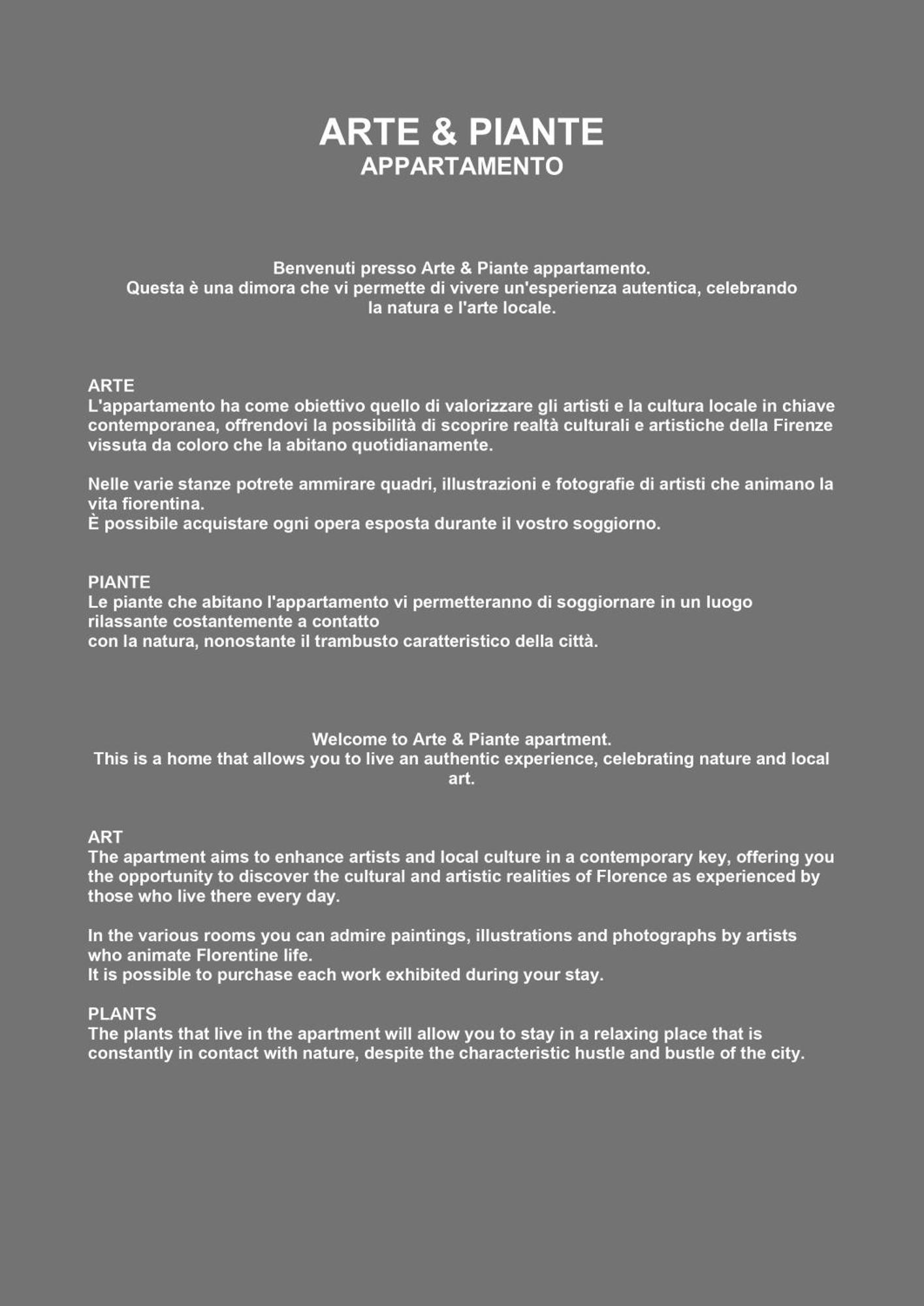 Appartamento Arte & Piante Firenze