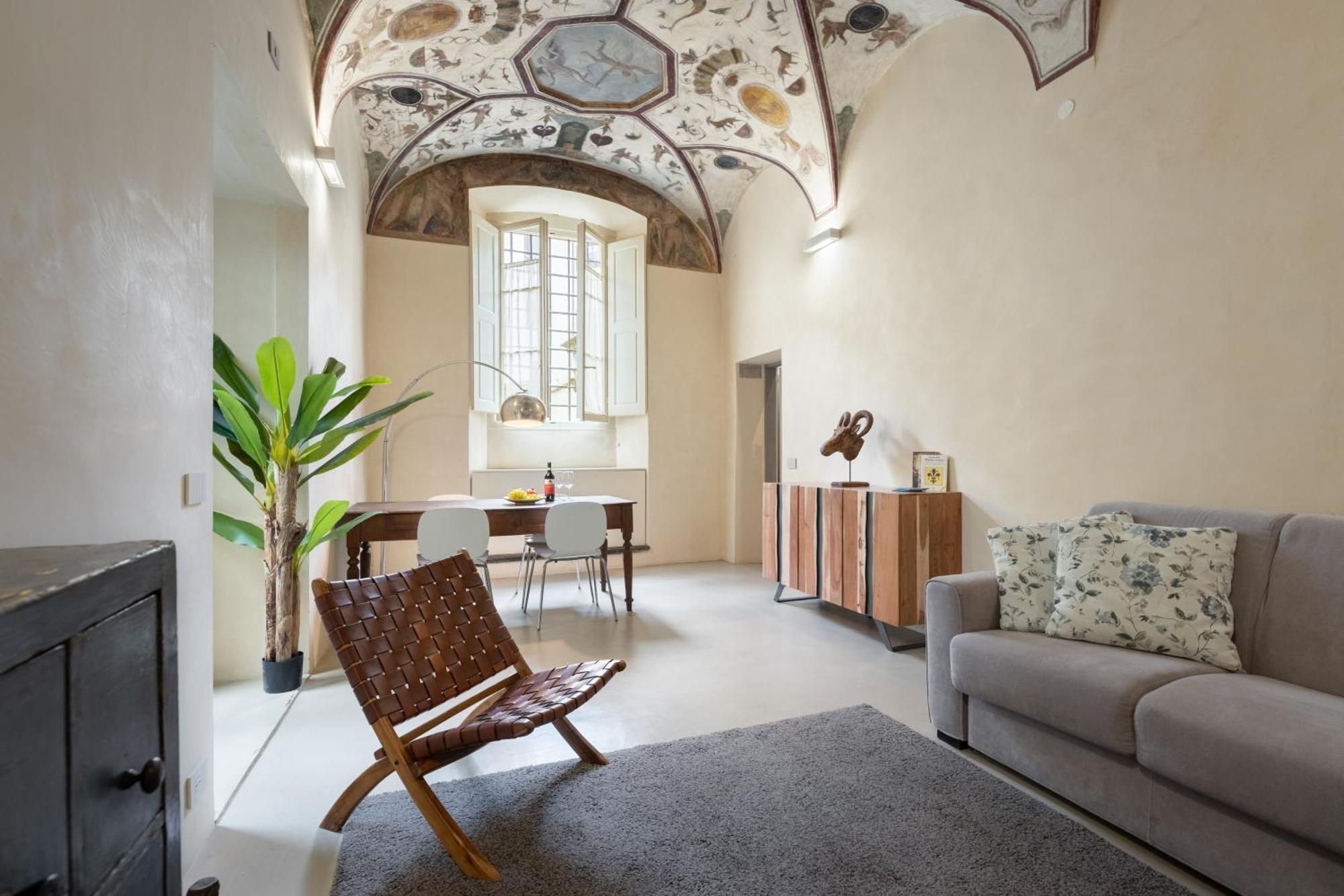Keys Of Italy - Benci 20 Fresco - Frescoes One Bedroom Santa Croce