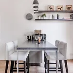 Open The Classic Wooden Shutters At A Cozy City Nest