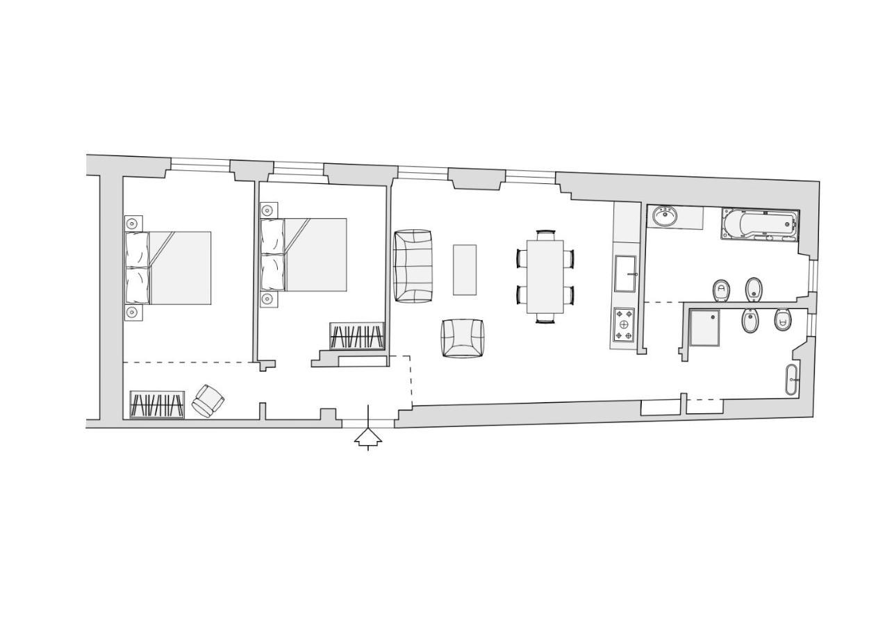 Apartment Ponte Vecchio White By Mmega